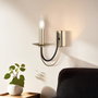 Opviq Ferra - 52-19 Lámpara de pared de metal en laca antigua